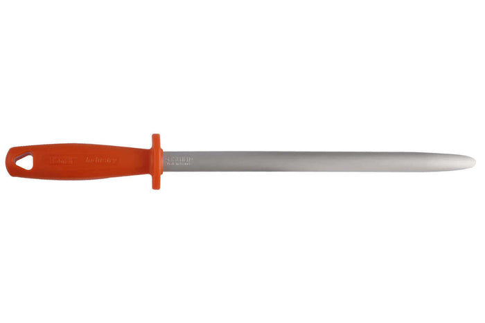 Fusil de boucher Fischer FISCHROM mèche ronde 30cm grain extra fin manche orange