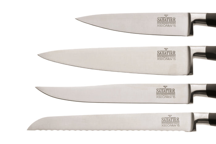 Gamme de couteaux V. Sabatier inox manches 3 rivets