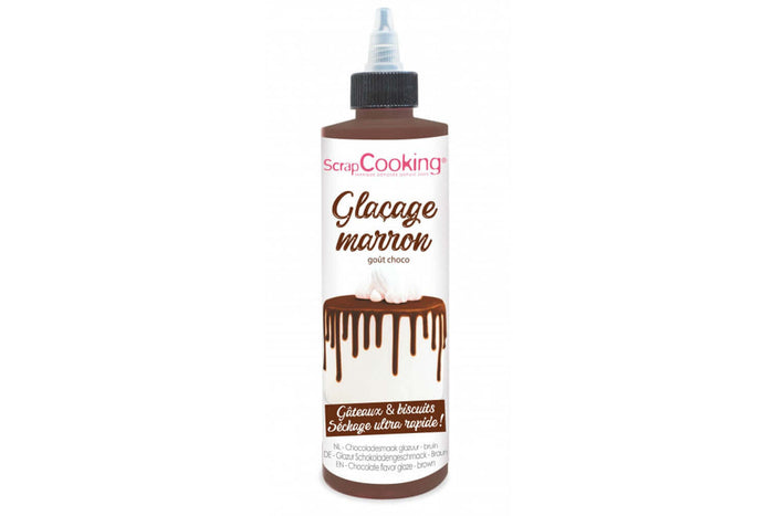 Glaçage marron prêt à l'emploi Scrapcooking - Goût chocolat 130g