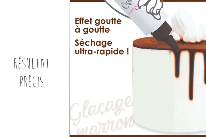Glaçage marron prêt à l'emploi Scrapcooking - Goût chocolat 130g