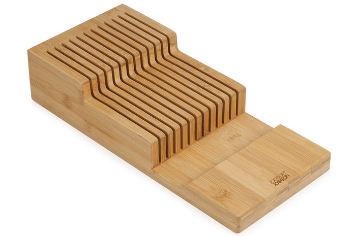 Grand range-couteaux Joseph Joseph Bamboo DrawerStore pour tiroir à 2 niveaux en bambou