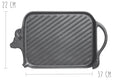 Grill viande Beef Grill en fonte - 37x22cm
