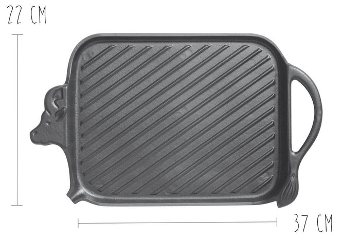 Grill viande Beef Grill en fonte - 37x22cm