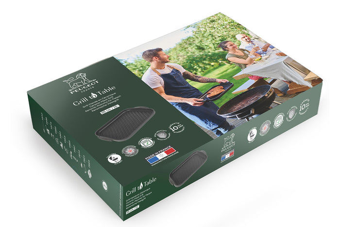 Grill viande noir Peugeot Grill to Table en céramique - 38x26cm