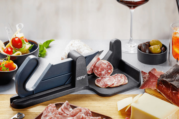 Guillotine à saucisson Gefu Tranché en acier inox et polymère