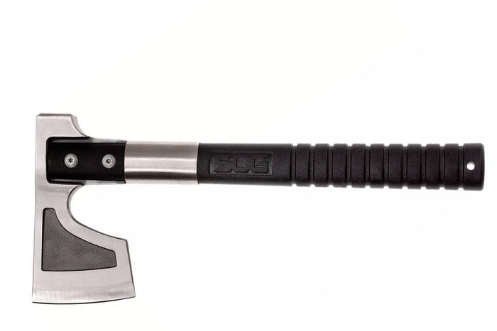 Hache SOG Camp Axe SGCH1001 manche en nylon/fibres de verre noir 29cm avec étui en nylon