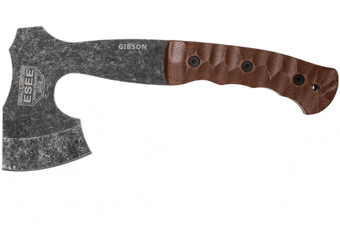 Hachette Esee Gibson Axe ESEE-GIBSON-AXE manche micarta 26cm + étui cuir