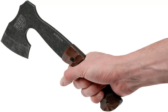 Hachette Esee Gibson Axe ESEE-GIBSON-AXE manche micarta 26cm + étui cuir
