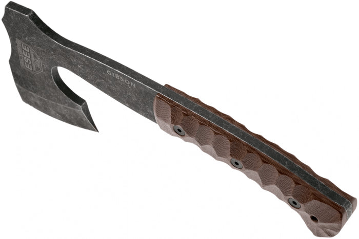 Hachette Esee Gibson Axe ESEE-GIBSON-AXE manche micarta 26cm + étui cuir