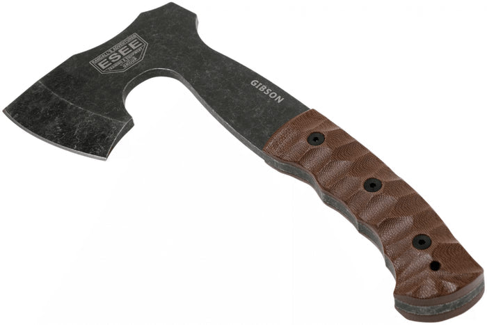Hachette Esee Gibson Axe ESEE-GIBSON-AXE manche micarta 26cm + étui cuir