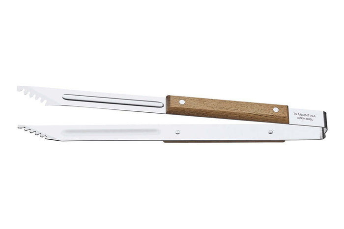 Kit barbecue Tramontina Churrasco 3 pièces : pince + spatule + fourchette à viande