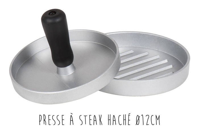 Kit Burger La Bonne Graine - Coupe-frites, presse à steak haché et 4 moules à pain