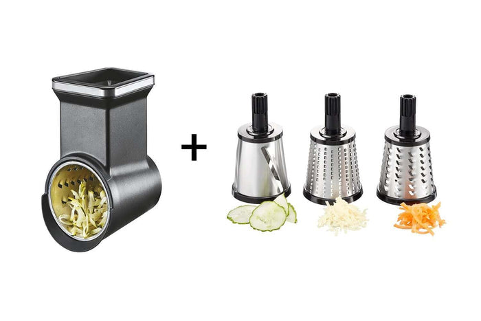 Kit complémentaire "râpe + 3 tambours" pour hachoir à viande Gefu Transforma