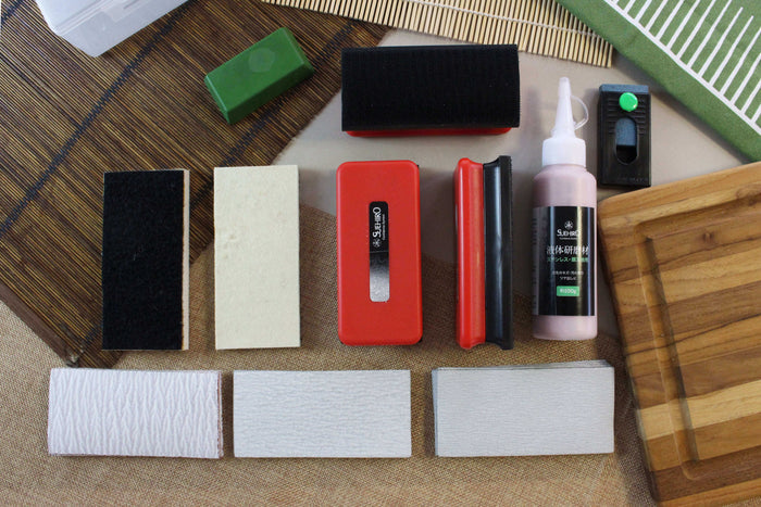Kit complet japonais Suehiro pour effacer la rouille et polir les lames