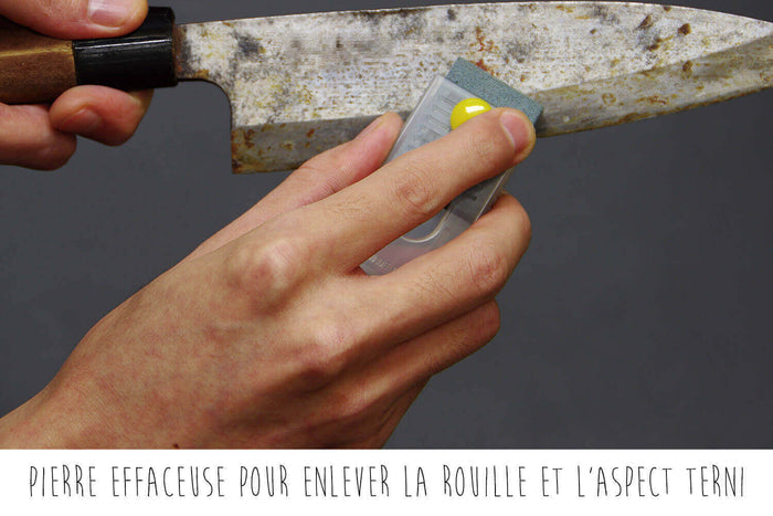 Kit complet japonais Suehiro pour effacer la rouille et polir les lames