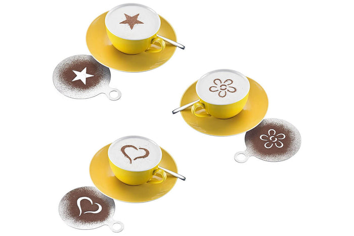 Kit de 3 pochoirs de décoration Westmark Cappuccino