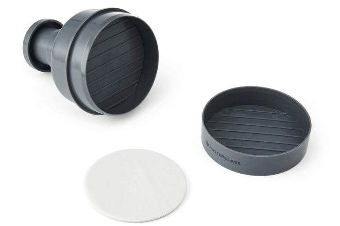 Kit de préparation de burgers MasterClass en polymère gris + 100 disques de cire