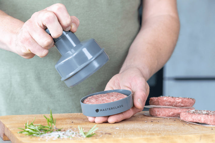 Kit de préparation de burgers MasterClass en polymère gris + 100 disques de cire