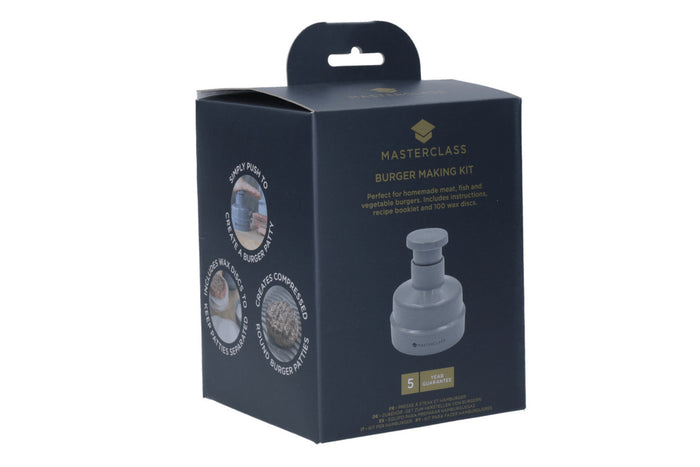 Kit de préparation de burgers MasterClass en polymère gris + 100 disques de cire