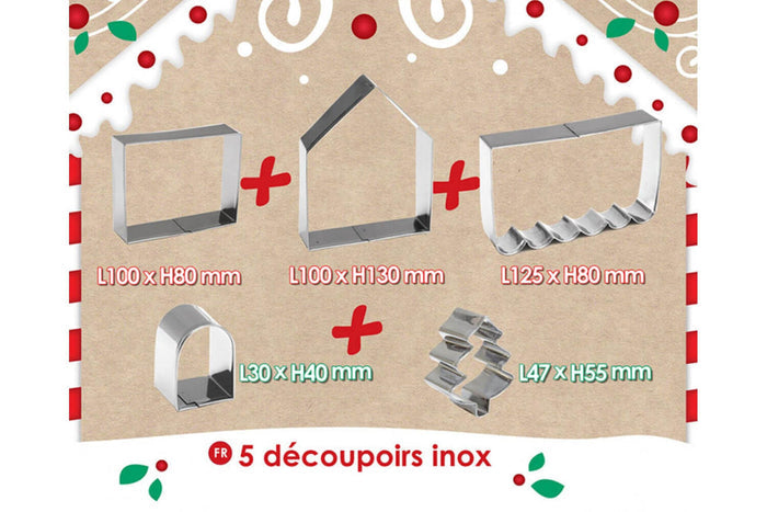 Kit pâtisserie maison pain d'épice 3D Scrapcooking 5 pièces