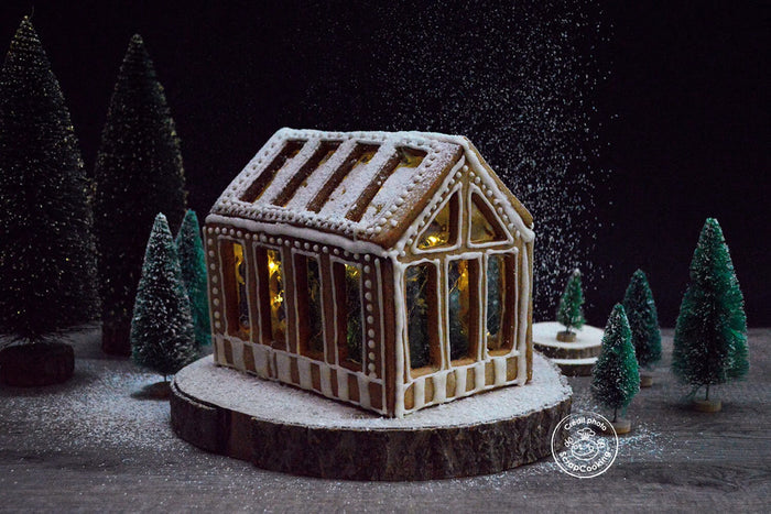 Kit pâtisserie maison pain d'épice 3D Scrapcooking Gingerbread Greenhouse 8 pièces