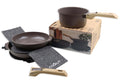 L'Incroyable Kit Cookut 2 poêles et 1 casserole à poignée amovible - moka