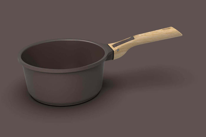 L'Incroyable Kit Cookut 2 poêles et 1 casserole à poignée amovible - moka