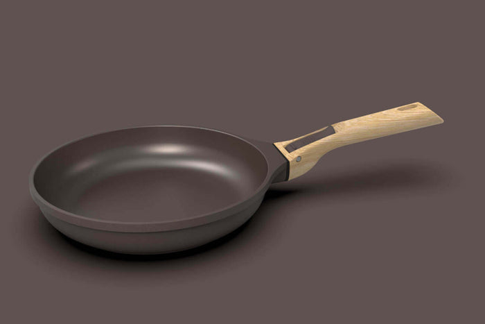 L'Incroyable Kit Cookut 2 poêles et 1 casserole à poignée amovible - moka