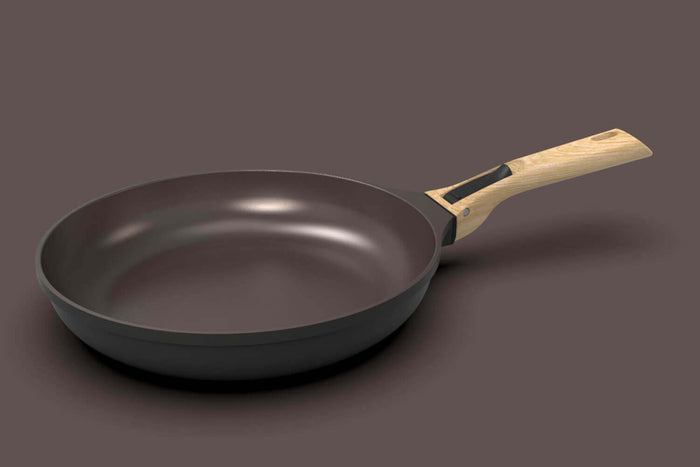 L'Incroyable Kit Cookut 2 poêles et 1 casserole à poignée amovible - moka