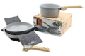 L'Incroyable Kit Cookut 2 poêles et 1 casserole à poignée amovible - perle