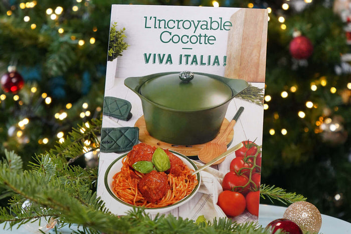 Livre de cuisine Cookut Les recettes italiennes pour l'Incroyable Cocotte