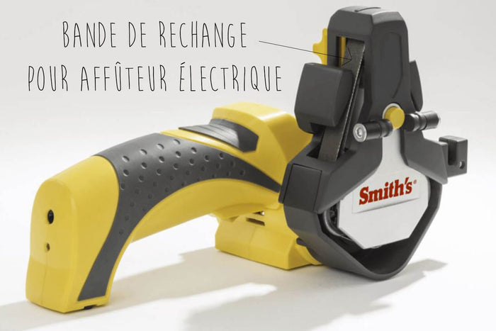 Lot de 3 bandes de rechange grains grossier 80 Smith's pour affûteur électrique sans fil Smith's