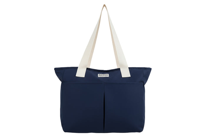 Lunch bag isotherme Akinod 10:47 en polycoton bleu navy 21L