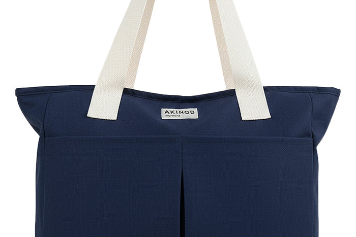 Lunch bag isotherme Akinod 10:47 en polycoton bleu navy 21L
