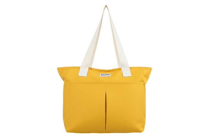 Lunch bag isotherme Akinod 10:47 en polycoton moutarde 21L