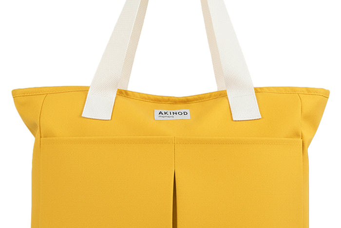 Lunch bag isotherme Akinod 10:47 en polycoton moutarde 21L