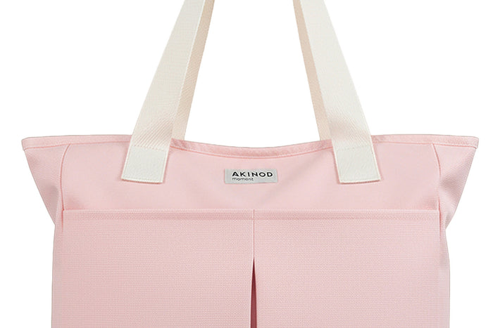 Lunch bag isotherme Akinod 10:47 en polycoton rose 21L