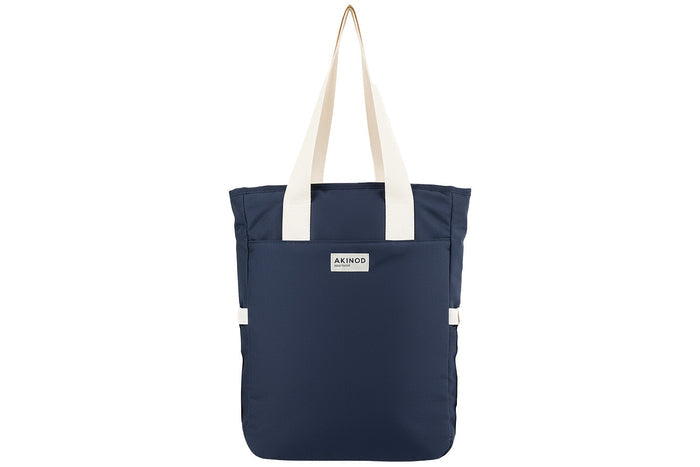 Lunch bag XL isotherme Akinod 08:19 en polycoton bleu navy 17,5L