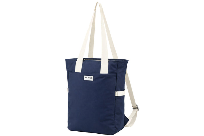 Lunch bag XL isotherme Akinod 08:19 en polycoton bleu navy 17,5L