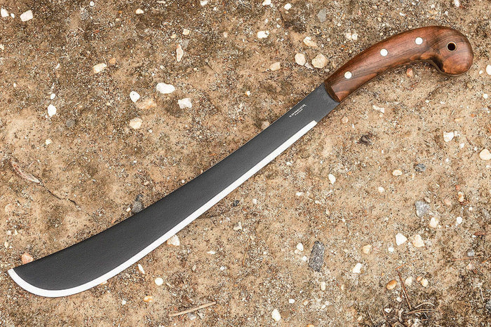 Machette Condor Golok 60932 lame noire 36cm manche en noyer avec étui en cuir