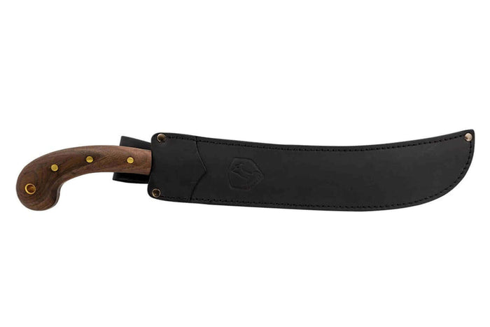 Machette Condor Golok 60932 lame noire 36cm manche en noyer avec étui en cuir