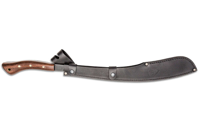 Machette Condor Parang 60940 lame noire 44,5cm manche en noyer avec étui en cuir