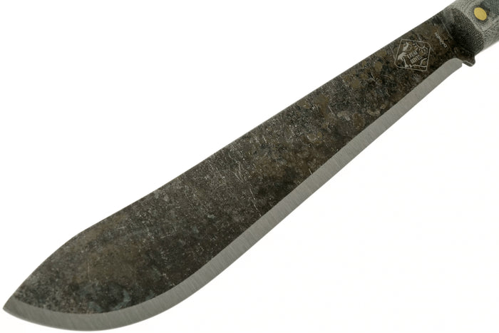 Machette Esee Darien lame carbone 31,5cm manche micarta gris + étui