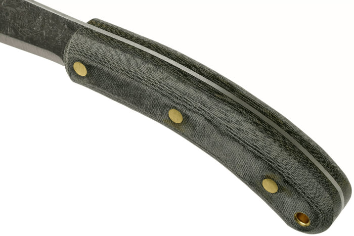 Machette Esee Darien lame carbone 31,5cm manche micarta gris + étui