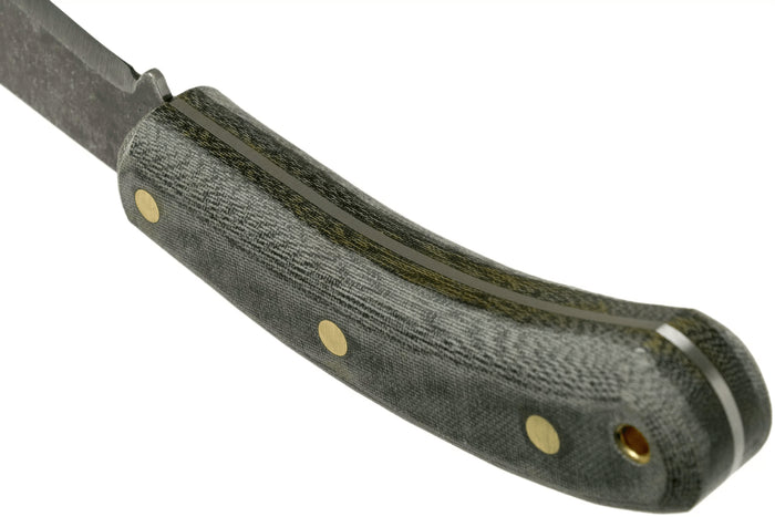 Machette Esee Darien lame carbone 31,5cm manche micarta gris + étui
