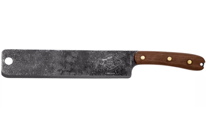 Machette Esee Expat Libertariat lame acier carbone 22,8cm manche bois de noyer + étui