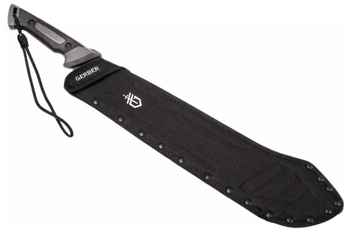Machette Gerber Gator Bolo GE002076 39,4cm manche en caoutchouc noir avec étui