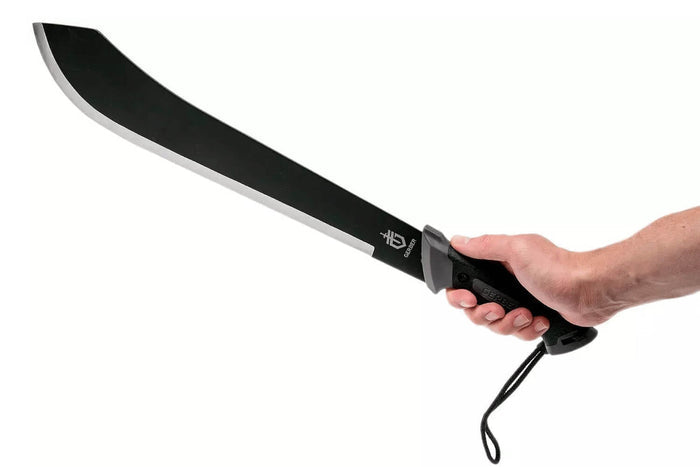 Machette Gerber Gator Bolo GE002076 39,4cm manche en caoutchouc noir avec étui