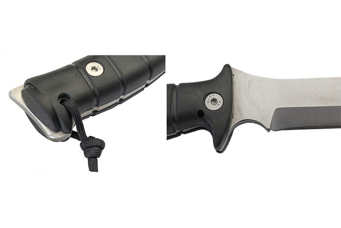 Machette kukri Wildsteer W Tiger WTIG0113N 45cm manche Kraton noir + étui en nylon