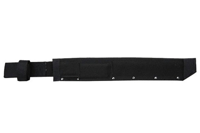 Machette kukri Wildsteer W Tiger WTIG3113N 45cm lame noire manche Kraton noir + étui en nylon